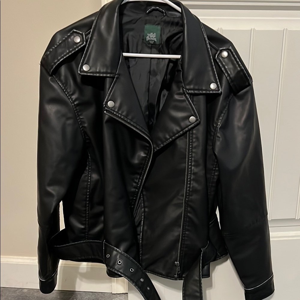 Wild Fable Black Faux Leather Jacket